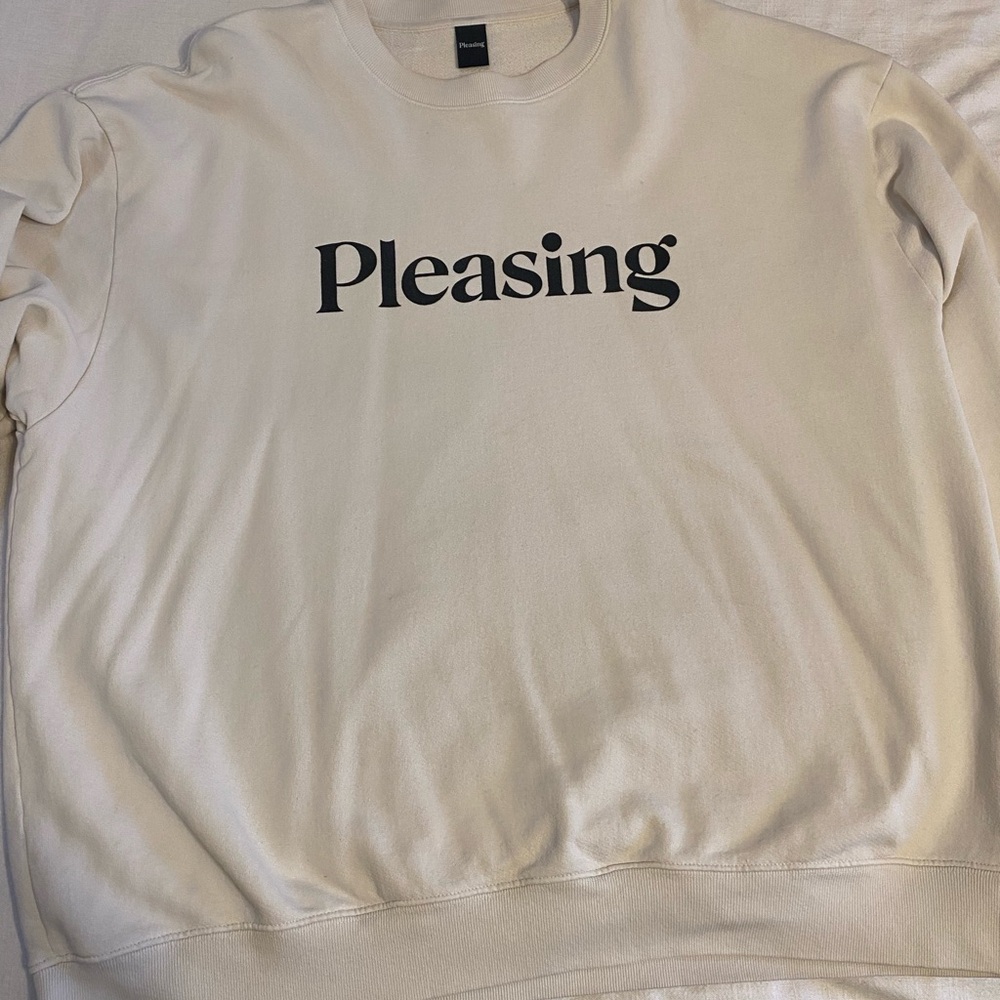 Harry Styles Pleasing Crewneck in Cream